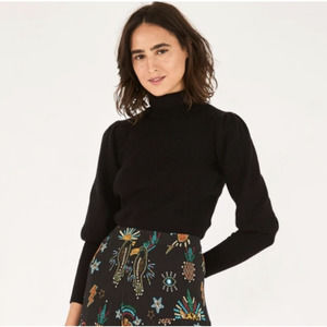 FARM Rio Black Turtleneck Sweater